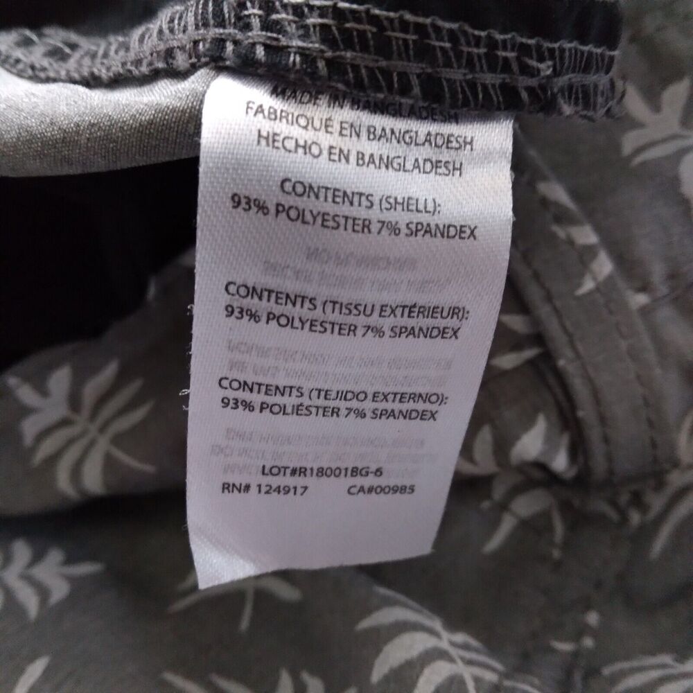 Trunks Multi-Functional Shorts Gray Leaf Print Me… - image 4